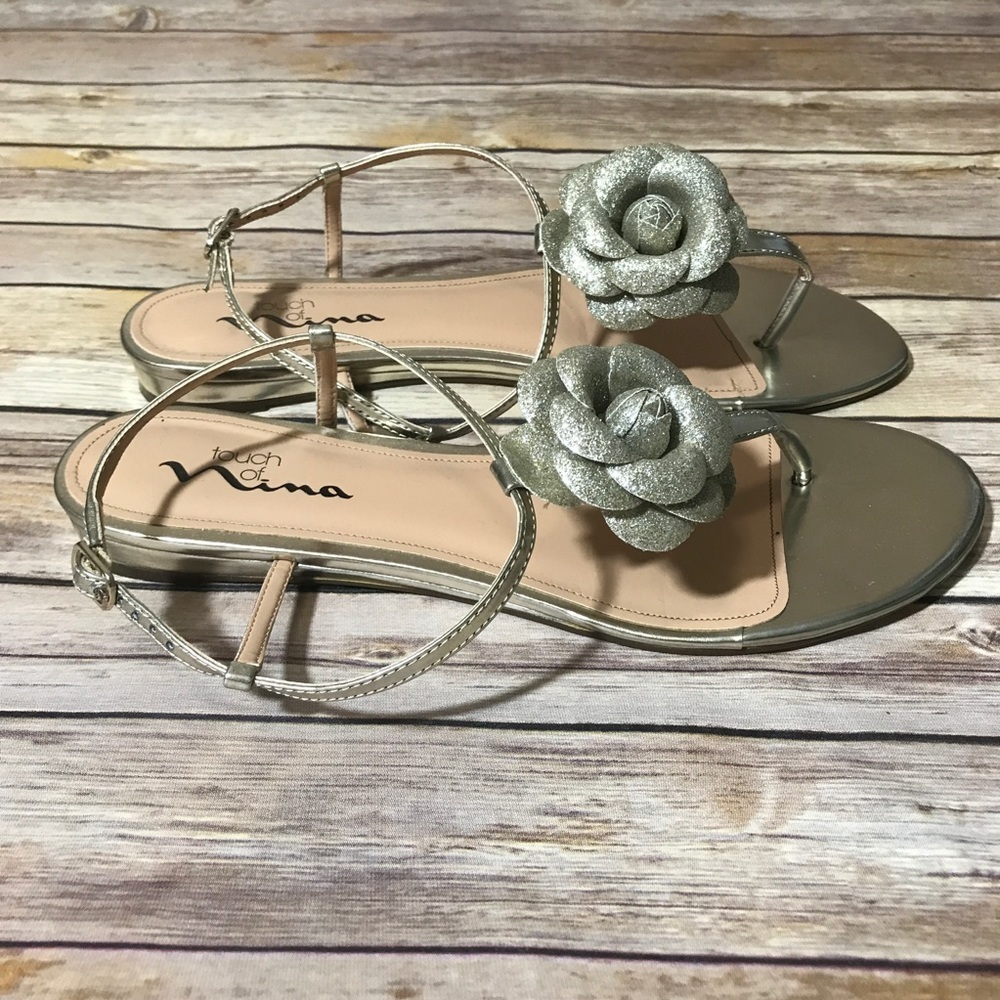 Pewter Strappy Sandals - Picture 5 of 7